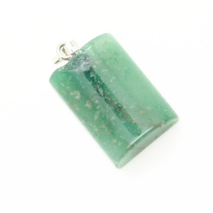 Semi Cylinder Shape Green Aventurine pendant