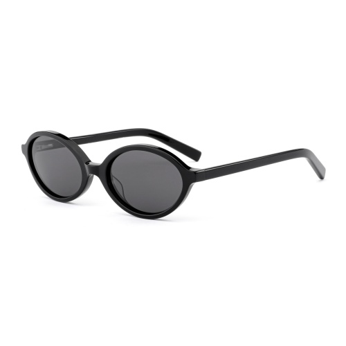 Retro Oval Acetate Sunglasses