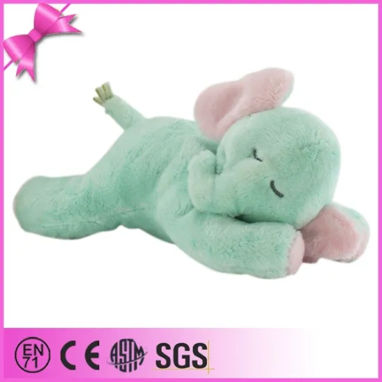 Attractive Cute Plush Elephant Toy Green Lying Elephant Soft Toy