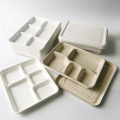 Bagasse 5 Compartiment rechthoekige lade