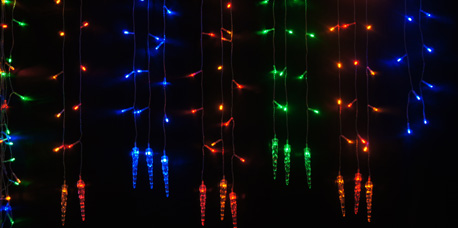 led icicle lights outdoor