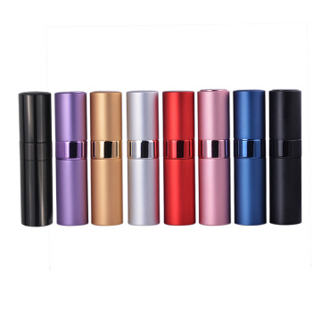 Refillable Twist Up Aluminum Glass Perfume Spray Atomizer