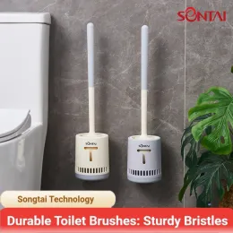 Round Wall-Mounted Cleaning Brush for Home