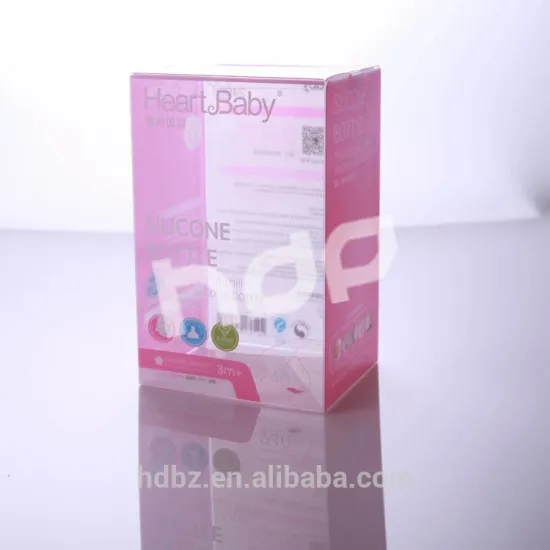 custom made acetate clear pvc packaging box wholesale