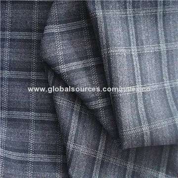 T/R formal/suit fabric, dress pants, anti-wrinkling, plaid, grid, weighs 240gsm