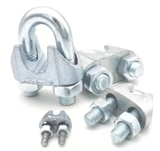 16mm-26mm U-Bolt Wire Rope Clamp: 3/8 Inch Drop Forged Galvanized Steel