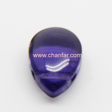 Purple Amethyst Smooth Side Drill Drops Beads