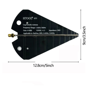 1.3GHz-10GHz Logarithmic periodic antenna