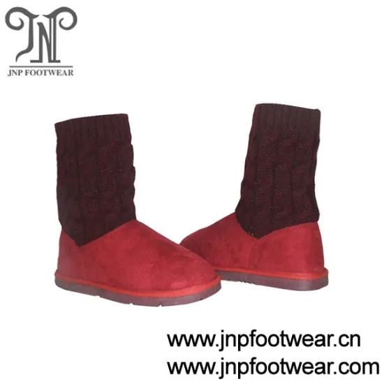 Winter knitted sock wool lined kids winter boots