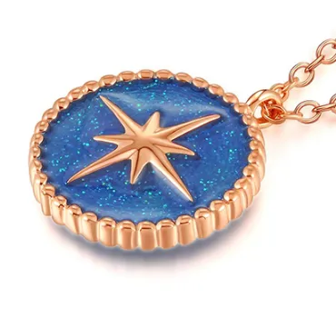 925 Silver CZ Opal and Gold Plated Necklace