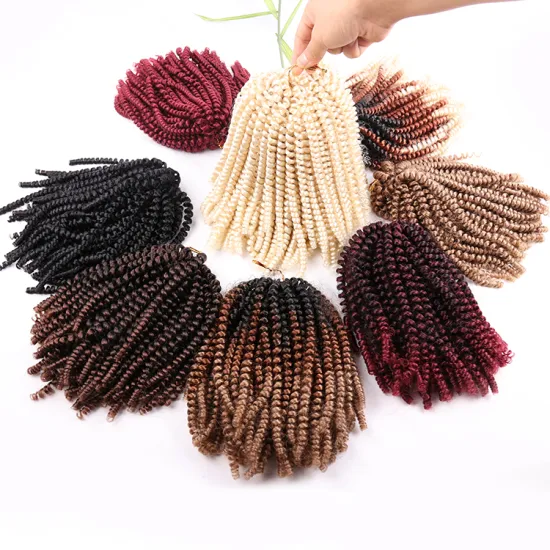 Julianna Burgndy Pre Looped Ombre Synthetic Micro Orange Curl Colored 18 8 12 Inches Braiding Crochet Spring Twist Hair