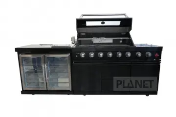 Black Color Outdoor Stainless Steel Kitchen Cabinets