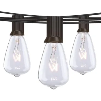 ST38 Plastic Pear-Shaped Solar Powered Light String 15m - Outdoor LED Decorative Garden Tree Light for Christmas