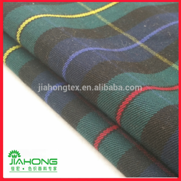 High quality polyester viscose yarn dyed plaid children dress fabric for school uniform
