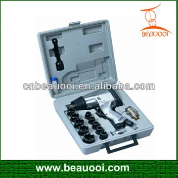 Pneumatic tool kit, 17 pcs air tools 1/2'' air impact wrench kit