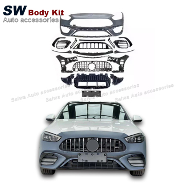 SW C63 AMG Style Front Bumper for Mercedes-Benz C-Class W206 Upgrade