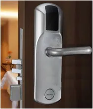 Mortise hotel safe door handle with lock