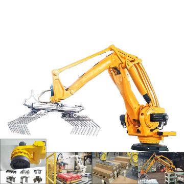Optimisation de la logistique des aliments pour animaux: un système de palettisation intégré avec un manipulateur pneumatique et un robot de portique d'empilement
