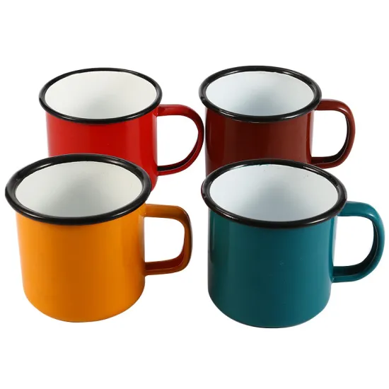 High Quality Sublimation Julep Cup Enamel Customized Coffee Cone Mug