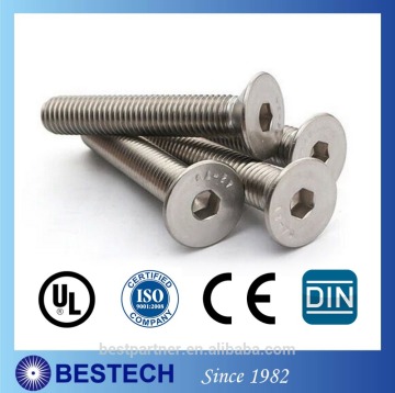DIN7991 Hexagon Recess Drivers Socket Cap Screw Professional Taiwan Supplier with Competitive Price