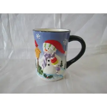 Porcelain Snowman Mug