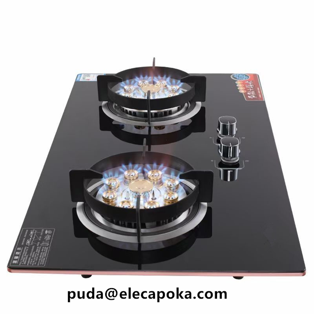 Desktop Gas Hob Tempered Glass