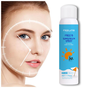 Etichetta privata SPF 50 Spray per protezione solare - Mistriatura a crema solare all'umidità all'ingrosso di fabbrica