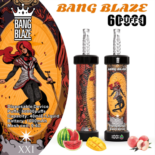 Одноразовая электронная сигарета Bang Blaze Shisha 60000Puffs 40 мл