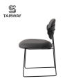 Wholesale New Arrival Chair Cool Design Dining Room Restaurant Wood Leather Sponge Metal Dining Chair