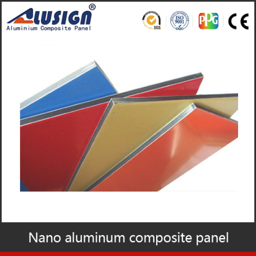 ALUSIGN high quality nano pvdf coating acp aluminium composite