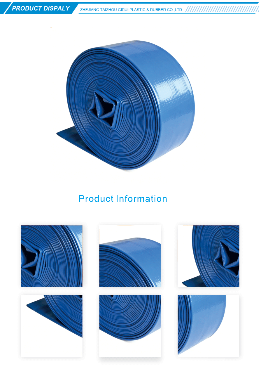 Flat hose for water spraying