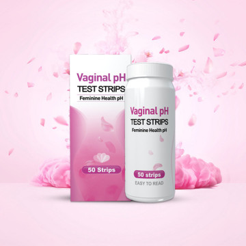 Vaginal ph test strips for feminine care