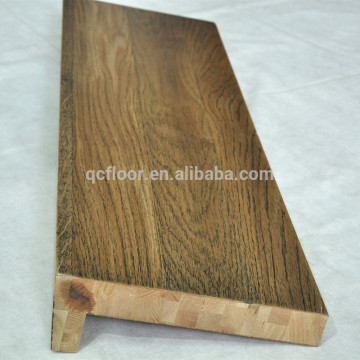 40mm thick indoor used solid oak wood stair tread