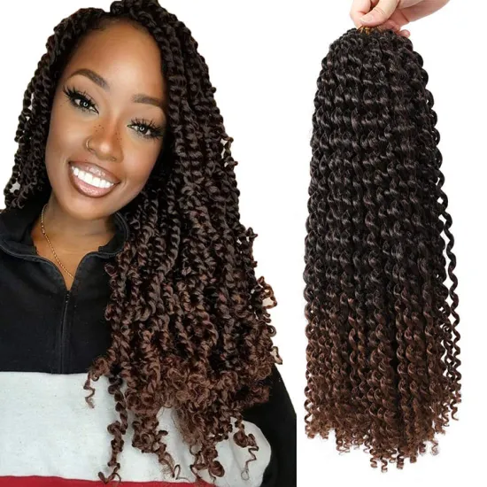 18 Inch Long Water Wave Bohemian Braids For Passion Twist Crochet Braiding Hair Supplies