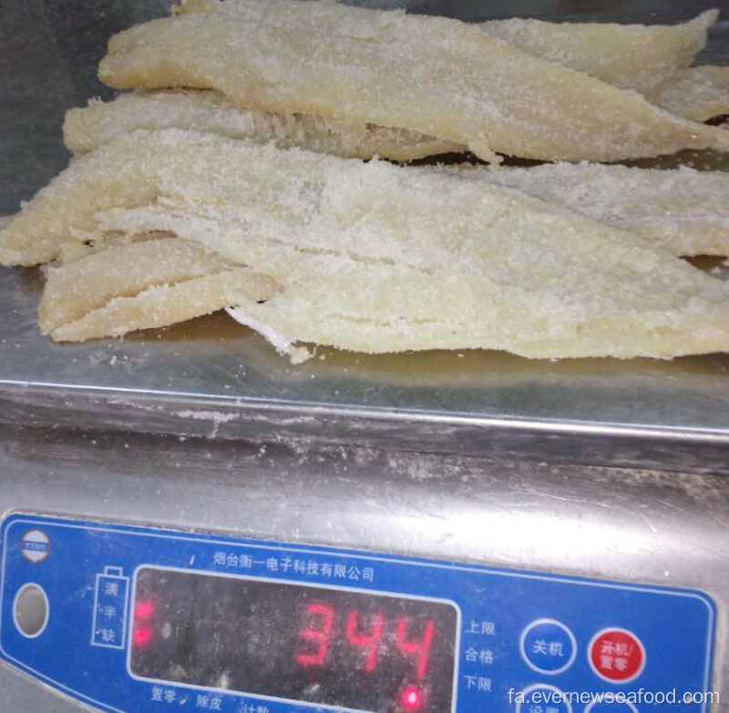 میگا پولاک آلاسکا شور خشک شده با کیفیت بالا