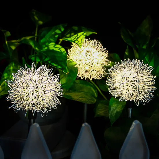 LED Solar Dandelion Ground Lights: Outdoor Garden and Terrace Decor