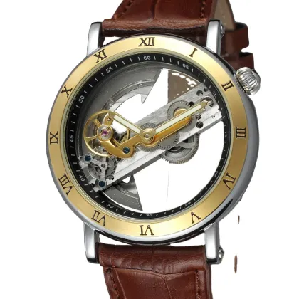 2020 New Mechanical Fashion Men's Watch with Double-Sided Hollow Out Tourbillon and Luminous Hands - Perfect Sports Watch