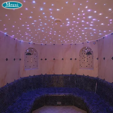 RGB LED Fiber Optic Lights for Steam Sauna