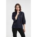 Lady Solid Blouse Shirt Drukowana koszula biurowa