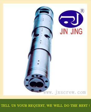 extruder parallel twin screw barrel for pipe cable plate profile...
