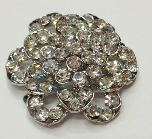 Vintage Flower Shapes Rhinestone Shoe Clips