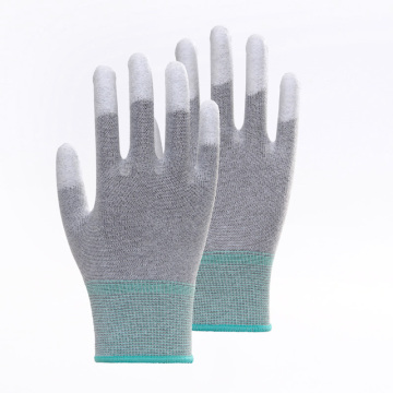 PU Coated Smooth Finish Anti-static Safety Gloves