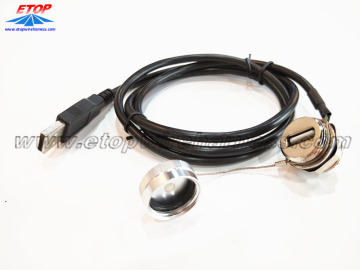 USB2.0 to USB A female panel mount type