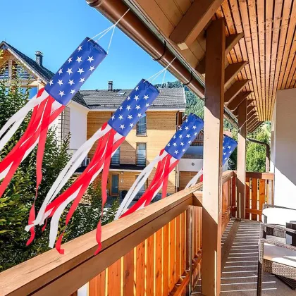 American Windsock: A Festive 4th of July Flag Decoration for Outdoor Festivities