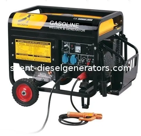 Electric / Manual 5kw 160a Petrol Welding Generator Set Gw180le
