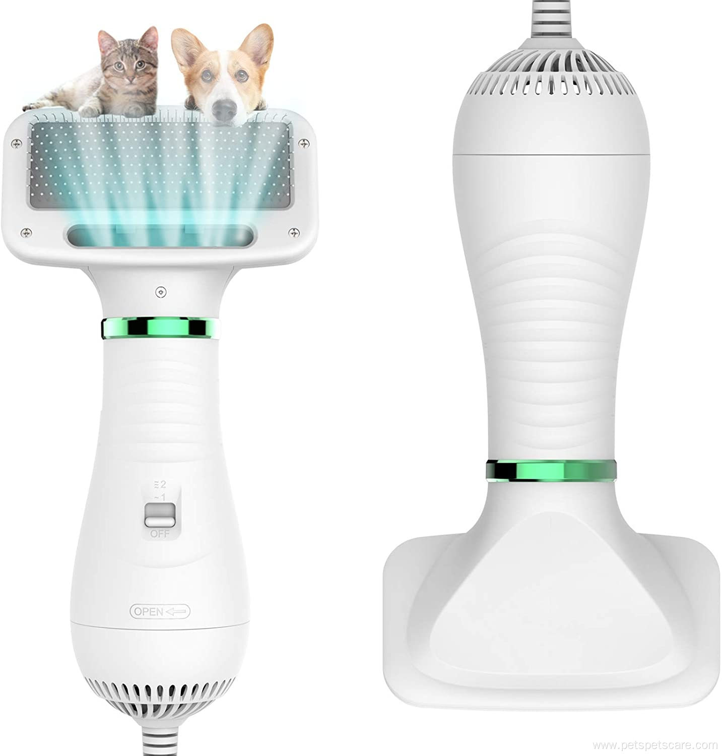 multi-functional 2-in-1 pet grooming dryer