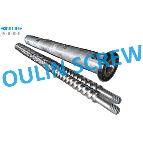 100mm Twin Parallel Screw and Barrel for PVC Compounding