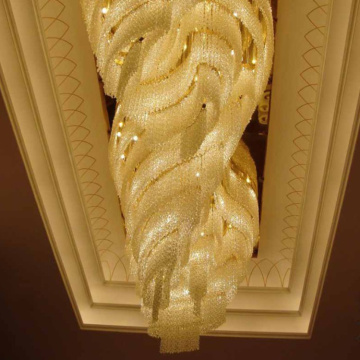 Lobby luxury project gold crystal chandelier light