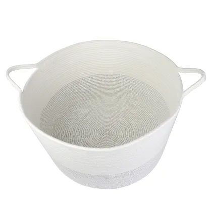 Home Storage Basket Multiunction Cotton Rope Laundry Baskets