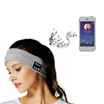 Fones de ouvido com faixa de esportes para ioga na cabeça